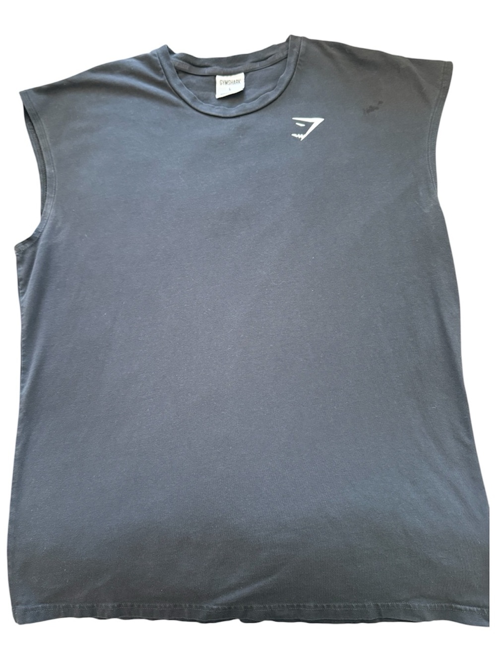Gymshark Black Crewneck Tee with Small White Logo